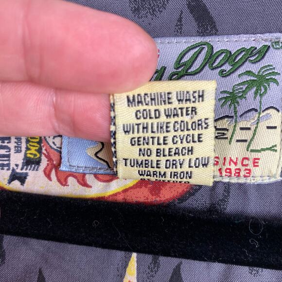 Big Dogs Hawaiian Shirt Size 2X BBQ Master Grill Spicy Camp - Picture 7 of 8